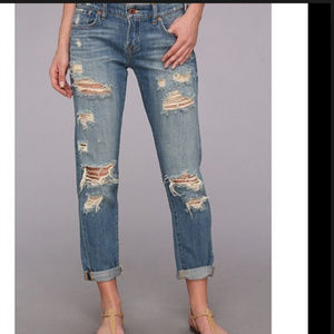 Lucky Sienna Cigarette Distressed Jeans 8 29